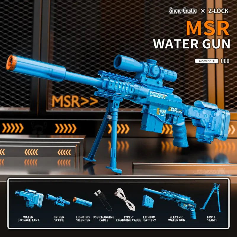 Ultimate water gun battle! Automatic spray, 320cc large capacity, range up to 32 feet