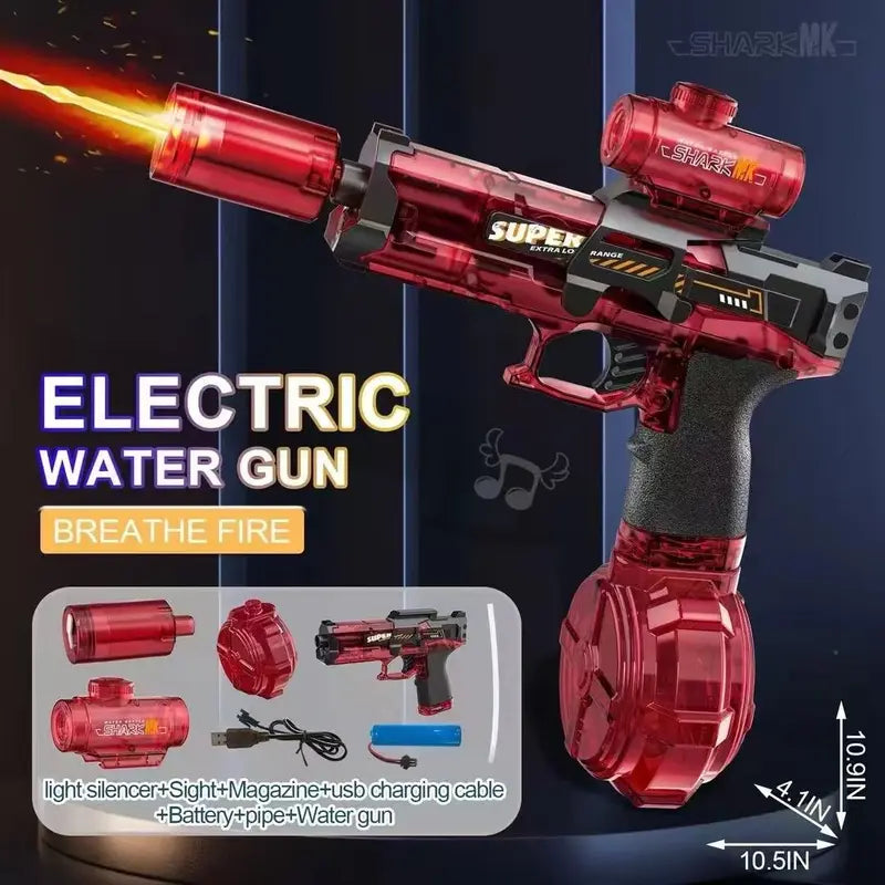 Ultimate water gun battle! Automatic spray, 320cc large capacity, range up to 32 feet