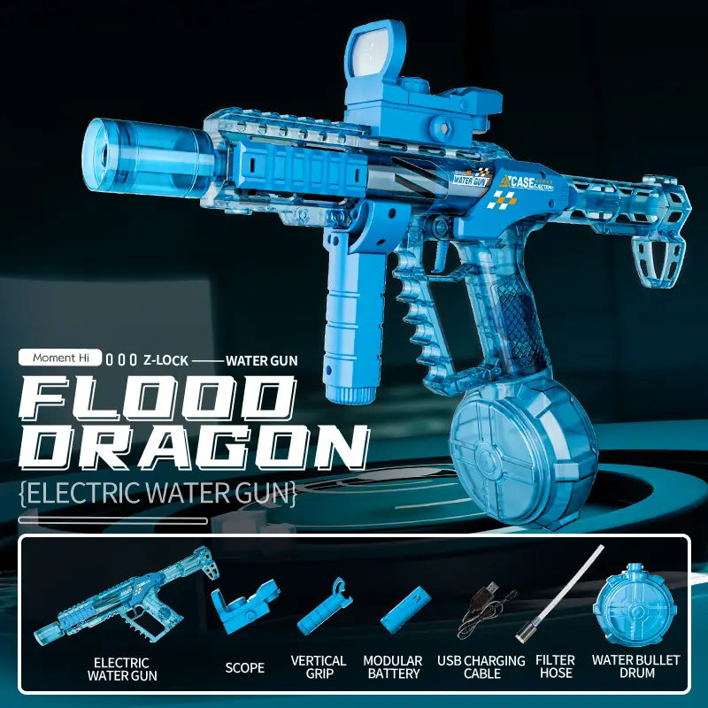 Ultimate water gun battle! Automatic spray, 320cc large capacity, range up to 32 feet