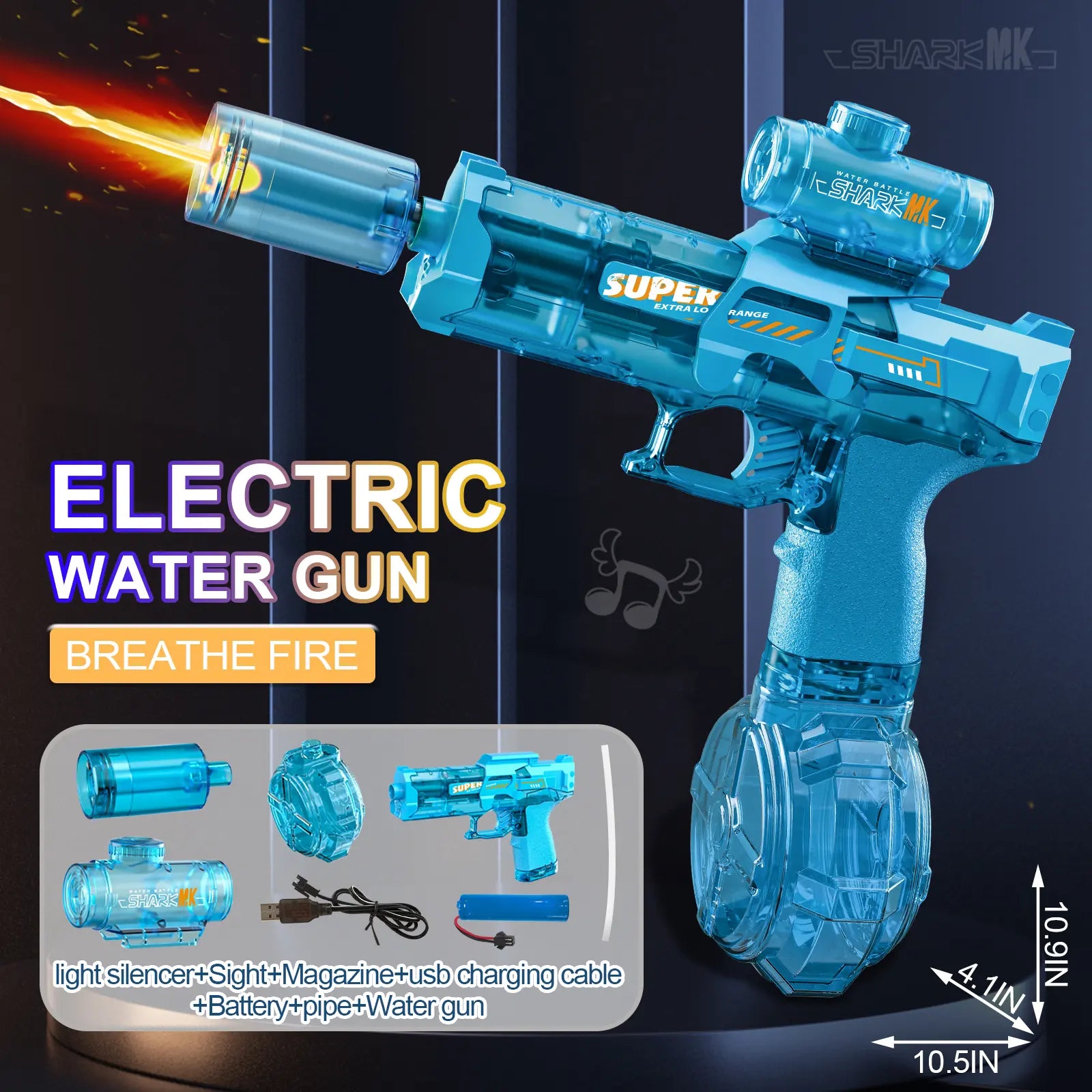 Ultimate water gun battle! Automatic spray, 320cc large capacity, range up to 32 feet